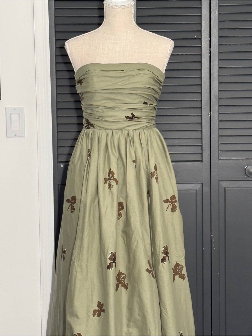 Reformation Kastoria Strapless Dress with Tulle Underskirt - Size 4